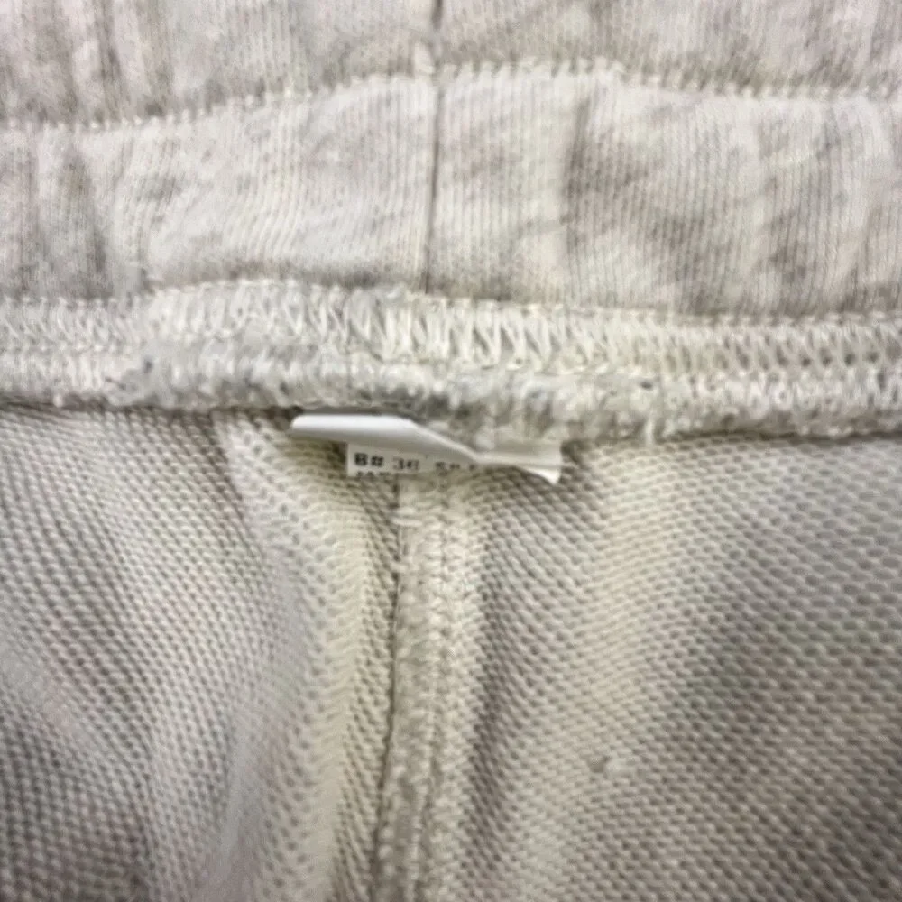 Fabletics The Go-To Sweatpant Joggers Mens XL Cream Gray Heather Zipper Pockets
